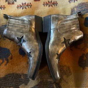 Seven brand metallic star booties